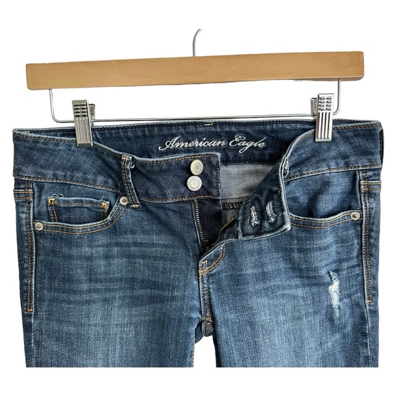 American Eagle Jeans Artist Stretch 2009  Jeans Low Rise Zip & 2 Button Size 4 - Picture 5 of 9